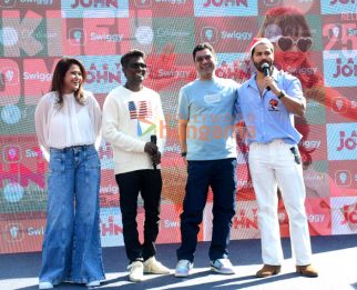 Photos: Varun Dhawan, Atlee Kumar and Murad Khetani snapped promoting Baby John at St Andrew School