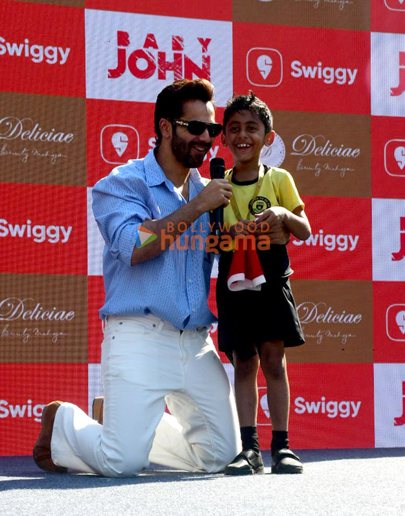 photos varun dhawan atlee kumar and murad khetani snapped promoting baby john as st andrew school 4