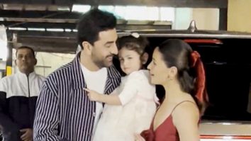 Princess Raha Kapoor with her mom dad