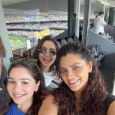 Saiyami Kher's Australian getaway: Watches India vs. Australia third test match with Sara Tendulkar, Kabir Khan, and others; holds a Koala and feeds Kangaroos and much more!