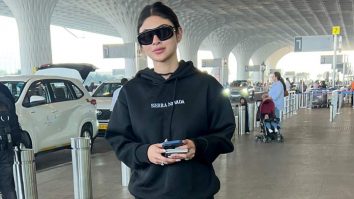 Mumbai winters be like! Mouni Roy snapped wearing black hoodie and joggers