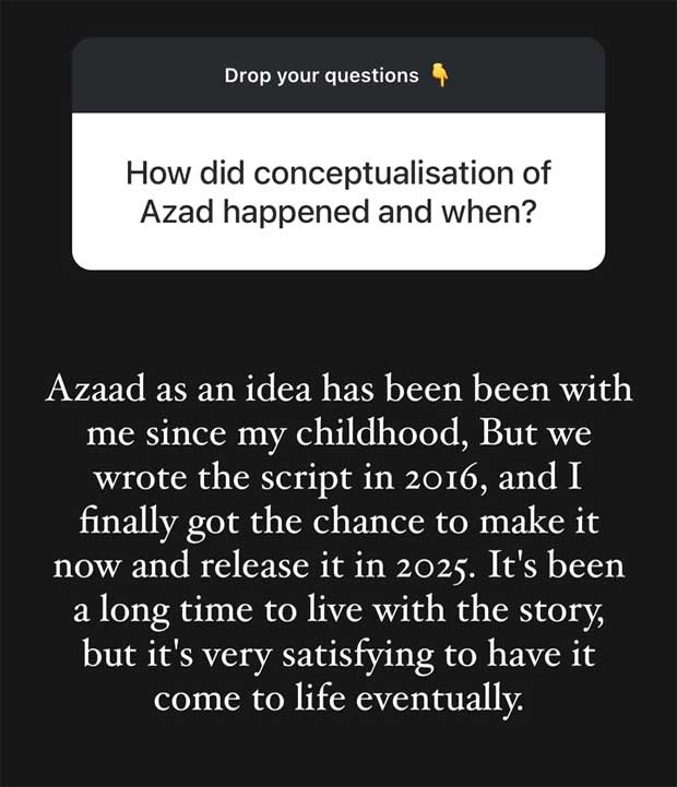 Abhishek Kapoor reveals he wrote the script of Azaad in 2016