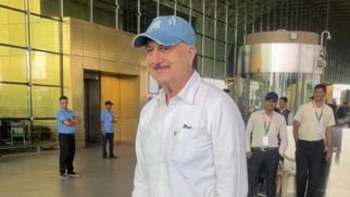 Anupam Kher sporty airport look