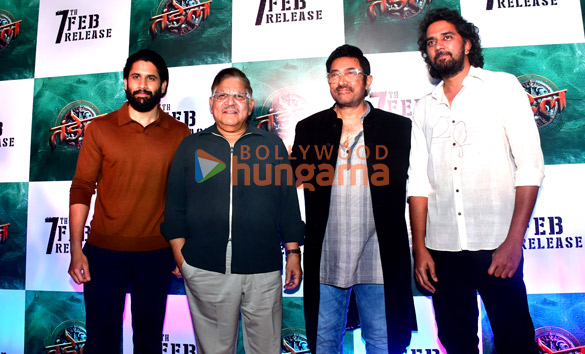 photos aamir khan naga chaitanya and others grace thandel trailer launch 3