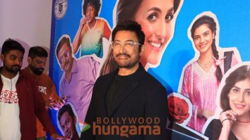 Photos: Aamir Khan, Nupur Shikhare and others attend the premiere of Elli AvrRam’s debut Marathi movie Ilu Ilu 1998