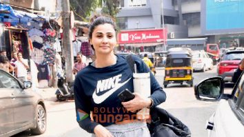 Photos: Daisy Shah spotted outside a gym in Bandra