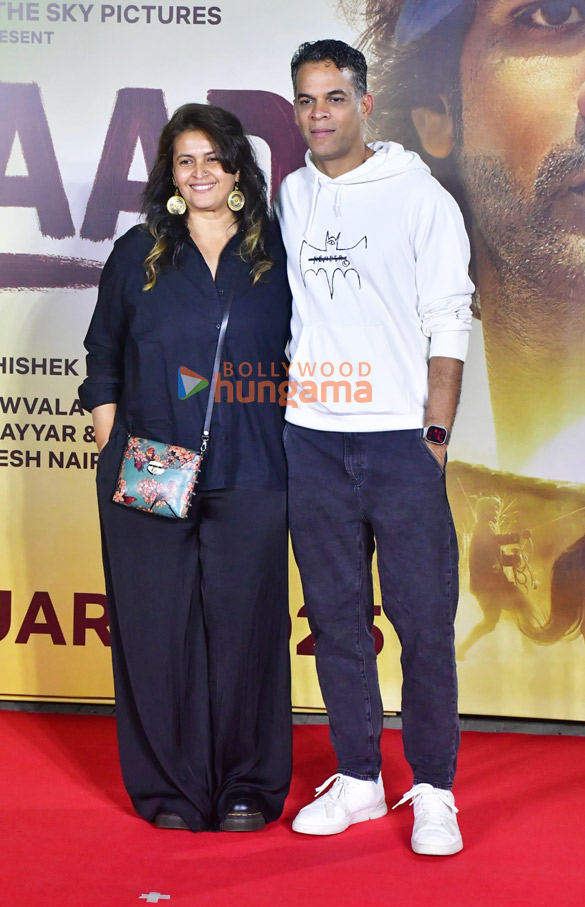 photos kajol aaman devgan rasha thadani and others grace the premiere of azaad 15