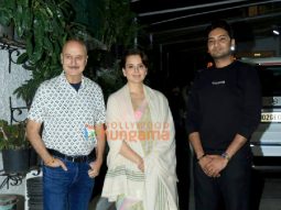 Photos: Kangana Ranaut, Anupam Kher and others grace the special screening of Emergency