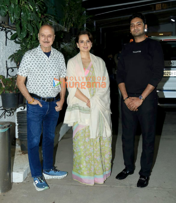 Photos: Kangana Ranaut, Anupam Kher and others grace the special screening of Emergency