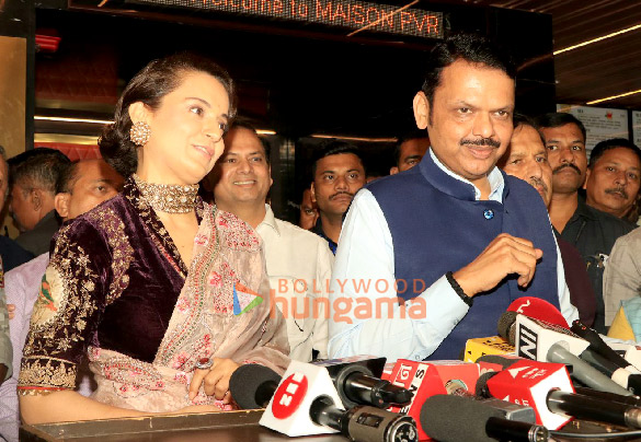 Photos: Kangana Ranaut and Chief Minister Devendra Fadnavis attend the special screening of Emergency Photos: Kangana Ranaut and Chief Minister Devendra Fadnavis attend the special screening of Emergency