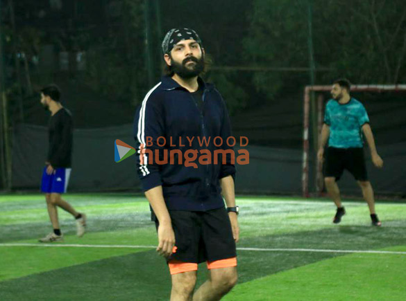 Photos: Kartik Aaryan snapped during a football match Photos: Kartik Aaryan snapped during a football match