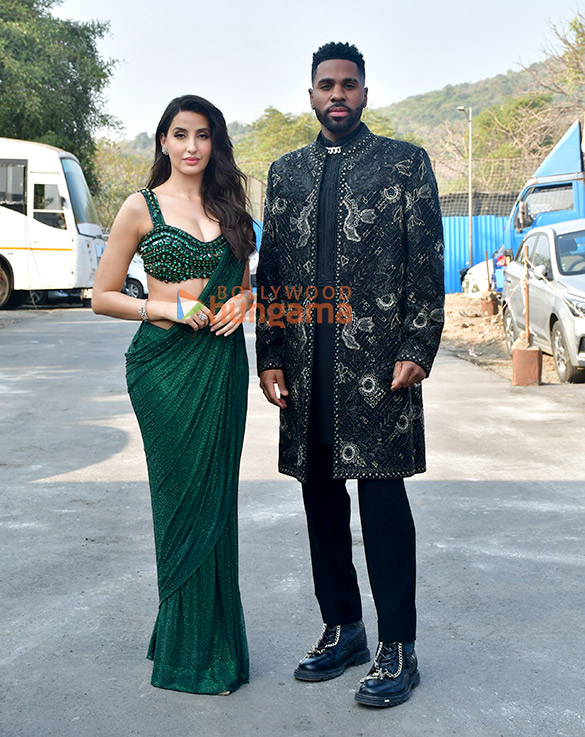 photos nora fatehi and jason derulo snapped on the sets of indias best dancer vs super dancer champions ka tashan 1