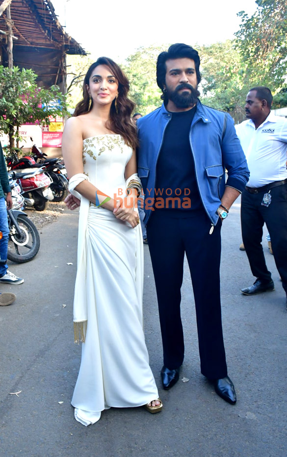 photos ram charan and kiara advani snapped promoting game changer at bigg boss set 6