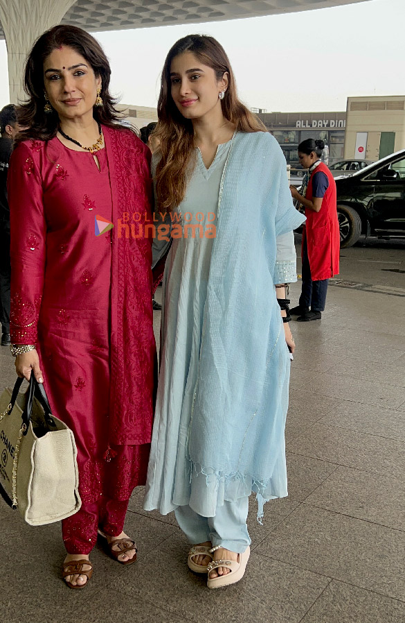 photos raveena tandon rasha thadani boman irani and others snapped at the airport 5