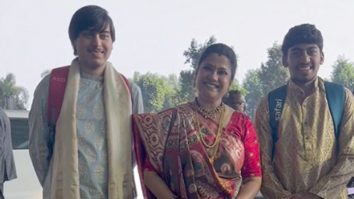 Renuka Shahane’s gorgeous saree look at the airport