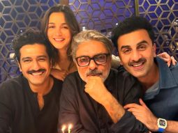 Alia Bhatt celebrates Sanjay Leela Bhansali’s birthday, cheers for Vicky Kaushal’s Chhaava success with Ranbir Kapoor on Love and War set; watch