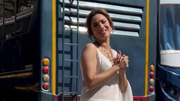 Ankita Lokhande in her safforn saree era
