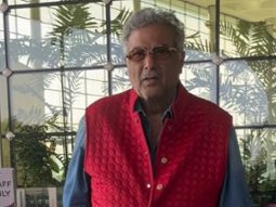 Boney Kapoor makes sure he gets a perfect picture at the airport