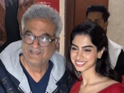 Loveyappa heroine Khushi Kapoor papped with her dadda Boney Kapoor