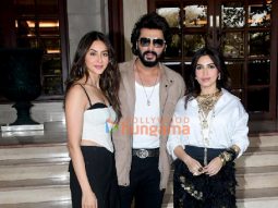Photos: Arjun Kapoor, Bhumi Pednekar and Rakul Preet Singh snapped promoting Mere Husband Ki Biwi at Radio City