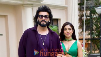 Photos: Arjun Kapoor, Bhumi Pednekar and Mudassar Aziz snapped promoting Mere Husband Ki Biwi