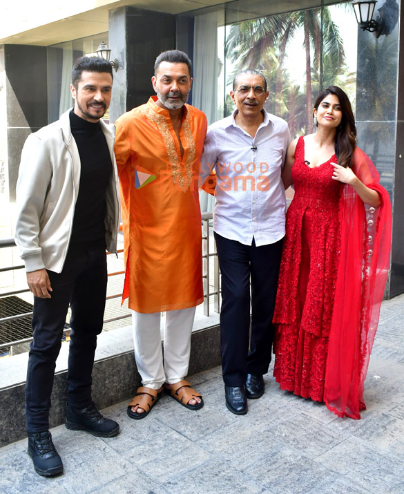 photos bobby deol prakash jha aaditi pohankar tridha choudhury and others snapped during ashram 3 part 2 promotions 9