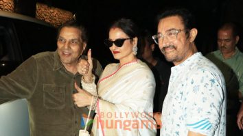 Photos: Dharmendra, Rekha, Aamir Khan and others grace the special screening of Loveyapa at Excel Entertainment’s office