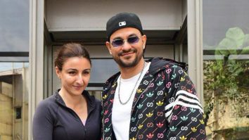 Photos: Soha Ali Khan, Kunal Kemmu, Neha Dhupia and Angad Bedi snapped outside a restaurant in Bandra