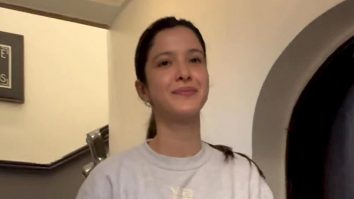 Shanaya Kapoor greets and waves as the cameras graceously