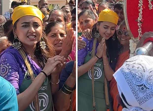Tejasswi Prakash seeks Sai Baba’s blessings on the sets of Celebrity MasterChef India
