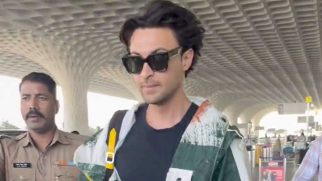 Aayush Sharma in a casual chic airport look