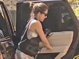 Malaika seems very regular to her workout routine