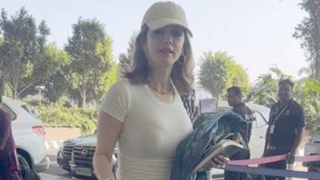 What could go wrong with a white tee! Sussanne Khan snapped at the airport