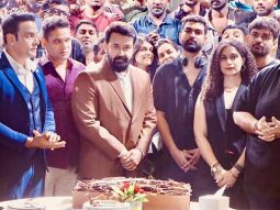 Mohanlal with his crew wrapped on this latest film Magnum pus Vrusshabha schedule