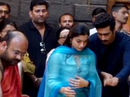 Rashmika Mandanna & Vicky Kaushal praying for their movie success