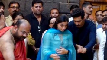 Rashmika Mandanna & Vicky Kaushal praying for their movie success