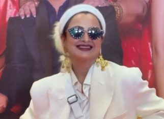 Rekha turns heads in bold white pantsuit, exuding boss lady vibes at Pintu Ki Pappi trailer launch