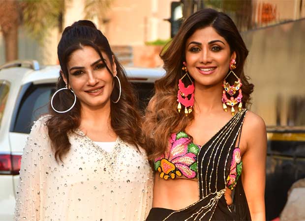 Shilpa Shetty and Raveena Tandon share fun banter and pose on Indian Idol set, watch 