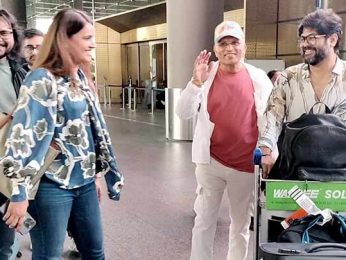 Annu Kapoor and Kumarr of Studio Refuel snapped at Mumbai airport