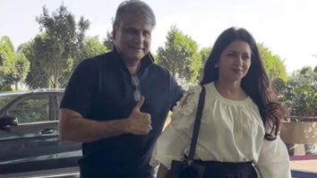 Bhagyashree is such a timeless beauty papped with husband on the airport