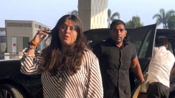 Ektaa R Kapoor’s tika look at the airport
