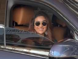 Keerthy Suresh’s glam saree airport look