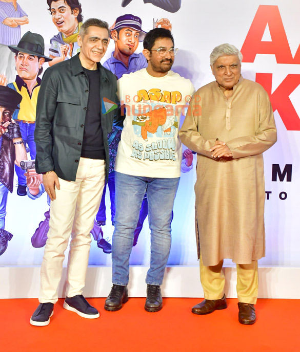 photos aamir khan javed akhtar and ajay bijli snapped at the launch of aamir khan film festival 6