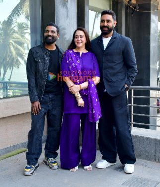 Photos: Abhishek Bachchan, Nora Fatehi, Remo D’Souza and Lizelle D’Souza snapped promoting Be Happy