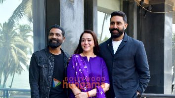 Photos: Abhishek Bachchan, Nora Fatehi, Remo D’Souza and Lizelle D’Souza snapped promoting Be Happy