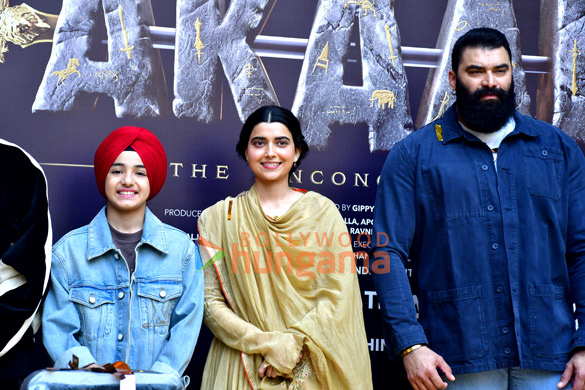photos gippy grewal karan johar nimrat khaira and others snapped at akaal the unconquered trailer launch 3
