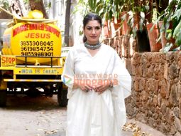 Photos: Raveena Tandon snapped at Krome Studio in Bandra