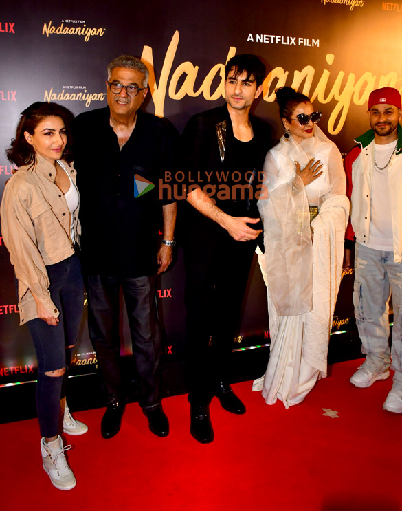 photos sara ali khan ibrahim ali khan janhvi kapoor rekha khushi kapoor suhana khan and others grace the premiere of nadaaniyan 3