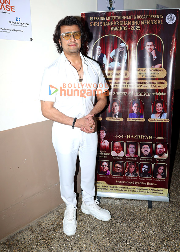 photos sonu nigam agam nigam anup jalota manoj muntashir jaspinder narula and others were snapped at the shri shankar shambhu memorial awards 2025 16