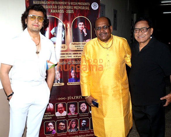 photos sonu nigam agam nigam anup jalota manoj muntashir jaspinder narula and others were snapped at the shri shankar shambhu memorial awards 2025 5
